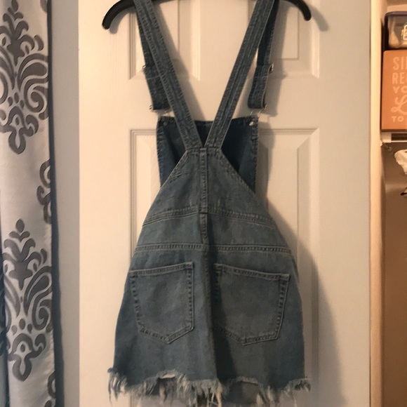 Denim Overall Dress with Buckles from Free People - Picture 2 of 6